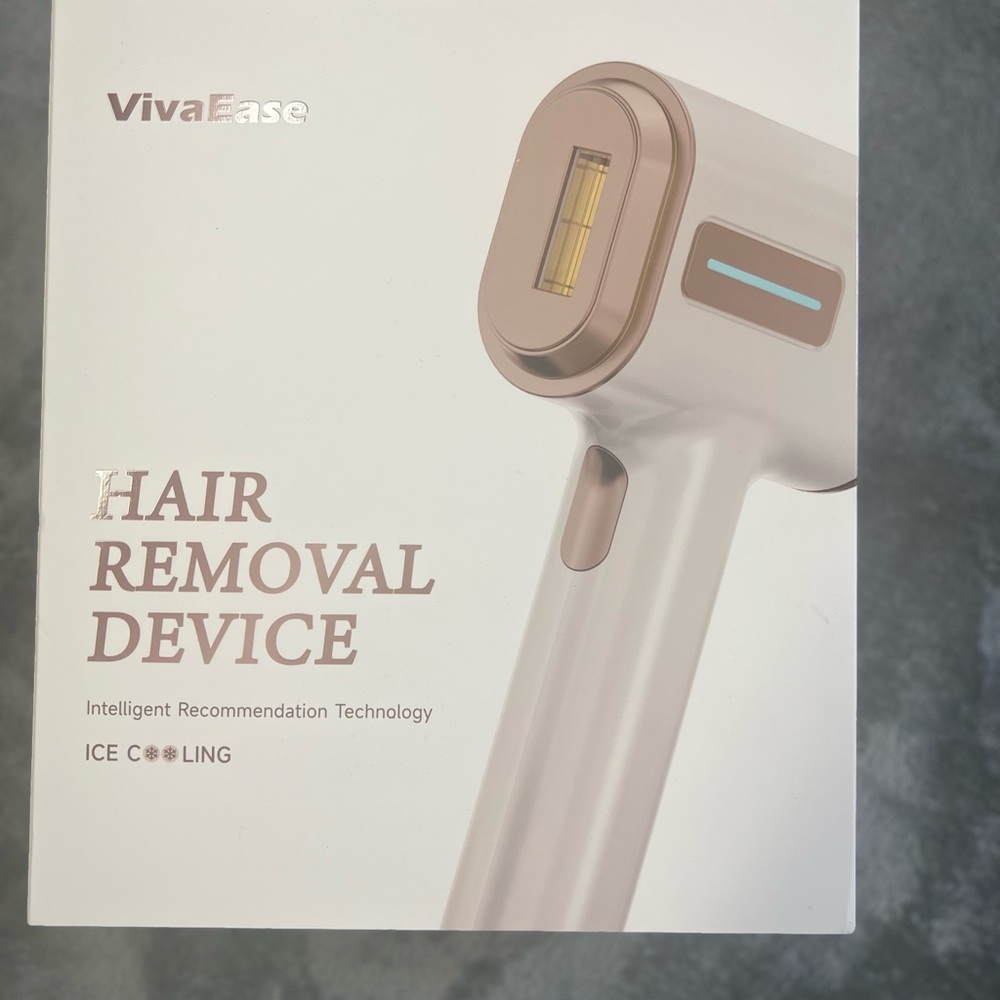VivaEase Hair Removal Device - White and Gold